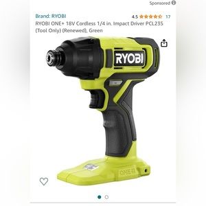 Ryobi Impact Drill PCL235 (drill only, no battery included).